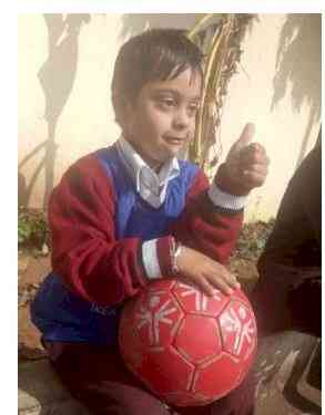 A young athlete of Special Olympics Bharat program- Pranavheer