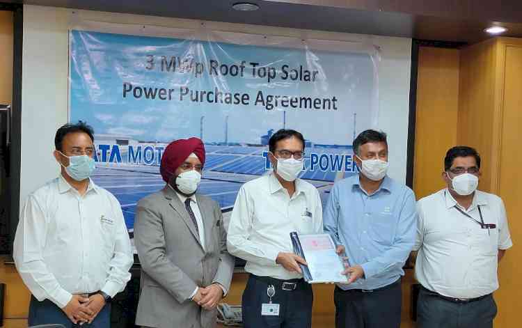 Tata Motors signs PPA with TATA Power to commission 3 MWp Solar Rooftop Project at its Pune plant