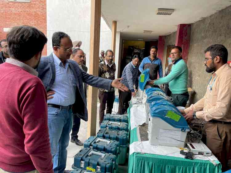 DEO-cum-DC inspects EVM and VVPAT preparation work