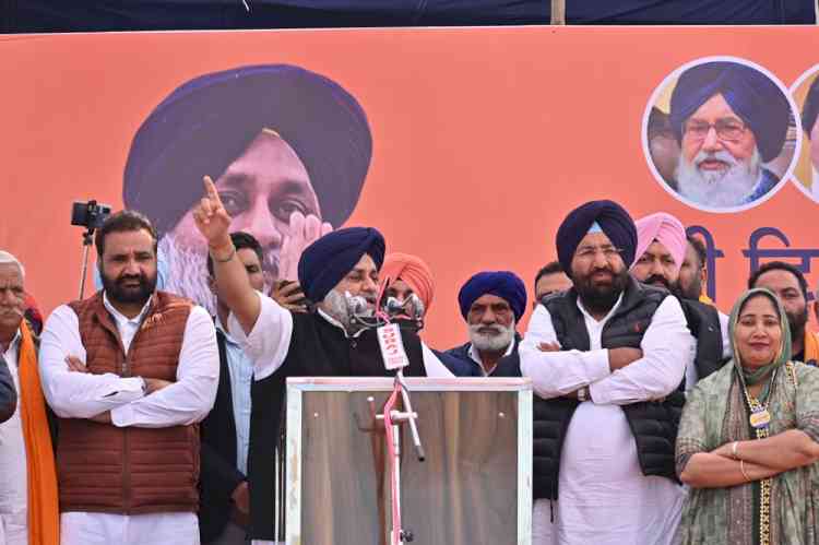 Punjabis should grab opportunity for ensuring prosperity of Punjabis and progress of state by electing SAD-BSP government: Sukhbir Singh Badal