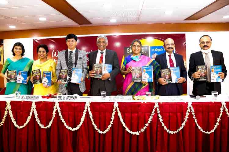 An intriguing book on the forgotten history of Insulin authored by legendary Diabetologist Dr. V Mohan launched in the city today