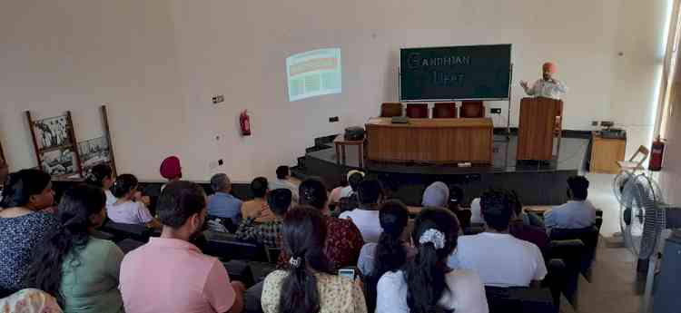 Special lecture of Dr. Maneshwar Singh Kondal on “Gandhian Concept of Brotherhood through the Art of Photography”