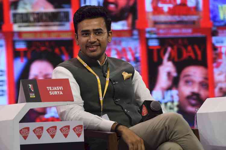 Why did they impose Hindi in 1968? BJP's Tejasvi Surya tears into Congress 