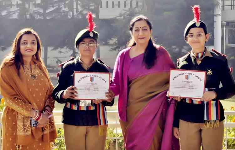 KMV NCC Cadets Shruti Singh and Vajinder Kaur excel at Super 30 SSB Coaching Capsule Camp