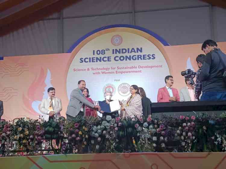 Dr. Deepak K. Goyal conferred with Indian Science Congress Association (ISCA)-Best Presentation Award-2023 