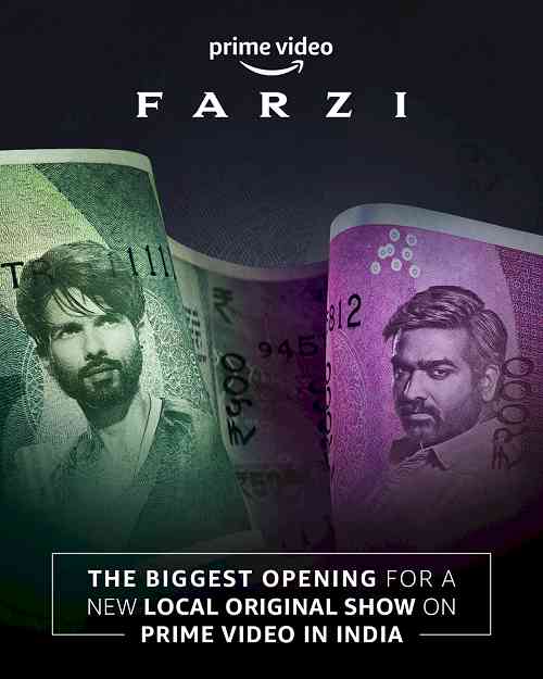 Amazon Original Farzi achieves biggest opening for new Local Original show on Prime Video in India