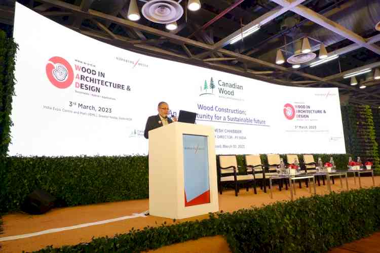 FII showcases innovative Wood products at DelhiWood 2023 made in India using Canadian Wood species