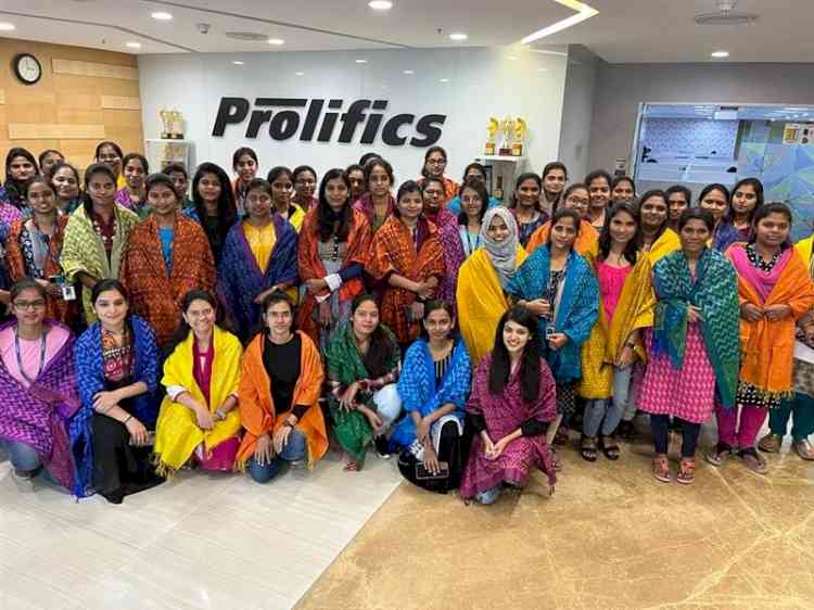 Prolifics commemorates International Women's Week by felicitating its female employees and empowering women weavers