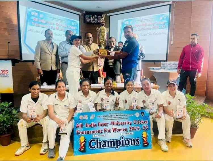 LPU’s Women Cricketers lifted All India Inter University (W) Championship Trophy in Mysore