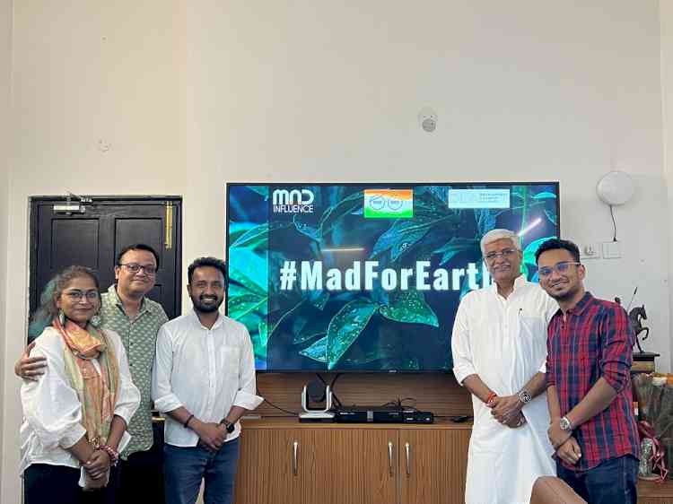 Mad Influence in association with Ministry of Jal Shakti  and Development Leaders Alliance (DLA) launches the campaign #MadForEarth