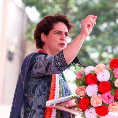 Stage set for Priyanka Gandhi's maiden public rally in Telangana