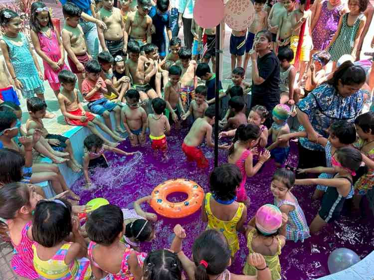 Pool party organised by Adarsh Public Smart School (APS 20)