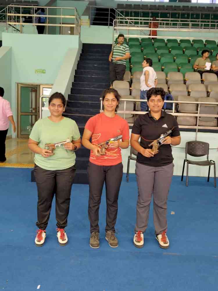 Manu Bhaker, Shriyanka Sadangi, Goldie Gujjar win in Rifle-Pistol trials