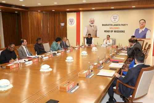 ‘Know BJP’ initiative: Nadda meets diplomatic heads of missions