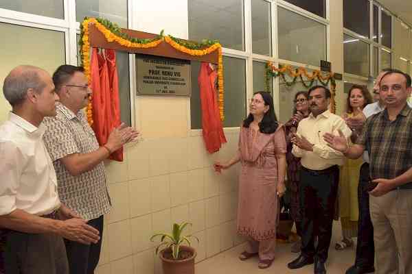 VC PU inaugurated pre-incubator biosciences laboratory (RUSA laboratory) 