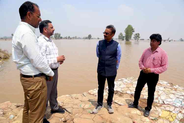 Floods Ravage Shahkot: MP Dr. Ashok Kumar Mittal Visits Affected Areas; Pledges Support