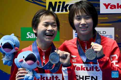 Chinese diver Chen wins third 10m platform world title