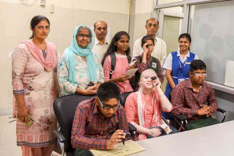 Carmel Convent student Sharanya Jain’s vision helps visually impaired see for the first time