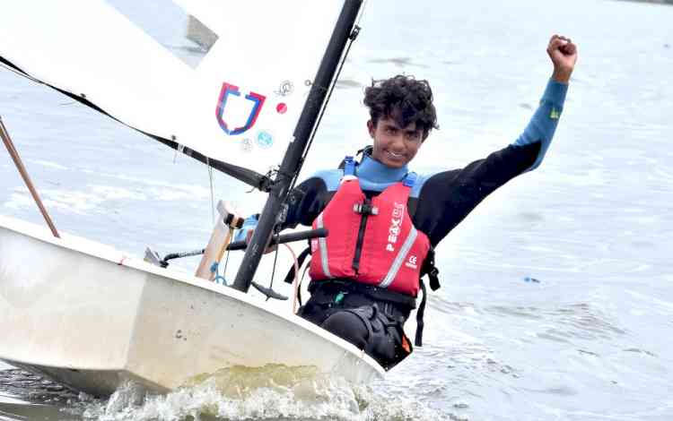 Ekalavya Batham of Madhya Pradesh continued to rule in the under-15 Optimist Boys event