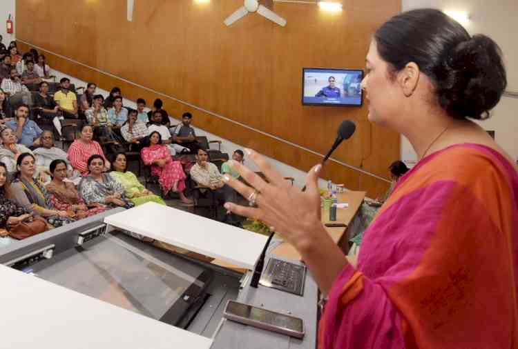 67th COLLOQUIUM LECTURE “LESSONS LEARNT IN UNIFORM” DELIVERED BY WG CDR NAMRITA CHANDI AT P.U.