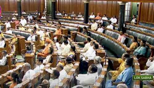 LS adjourned till 2 p.m. amid Oppn protests