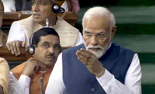 'Violence in Manipur unpardonable', says PM Modi; calls INDIA 'Ghamandiya Gathbandhan'