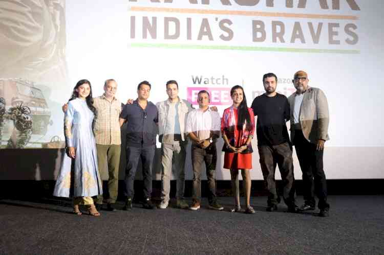 Rakshak - India’s Braves Chapter 1 star cast assembles in Mumbai for an exclusive premiere of Amazon miniTV’s first patriotic film