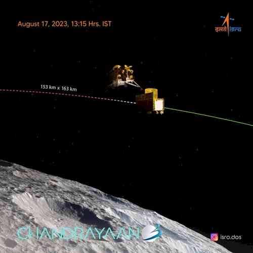 India's moon lander separates from main Chandrayaan-3 spacecraft