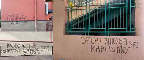 Delhi metro stations defaced with pro-Khalistan slogans