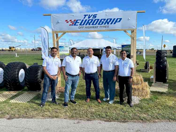 TVS Eurogrip Tyres showcases new range of agricultural radial tyres at Farm Progress Show 2023