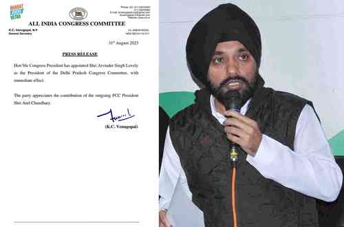 Arvinder Singh Lovely appointed Delhi Congress chief ahead of crucial LS polls