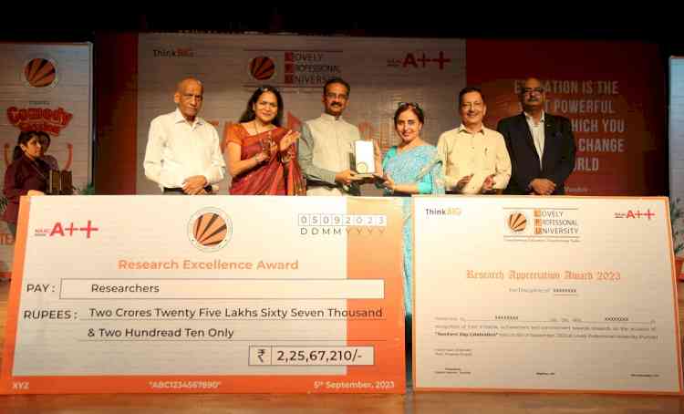 LPU honours 165 Teachers & Researchers for their illustrious dedication to duties