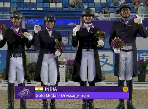 Asian Games: India make history, claim gold medal in Team Dressage, first medal in Dressage after 4 decades