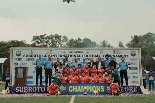 Minerva Public School, Punjab crowned champions of Sub- Junior (U 14) Boys Subroto Cup