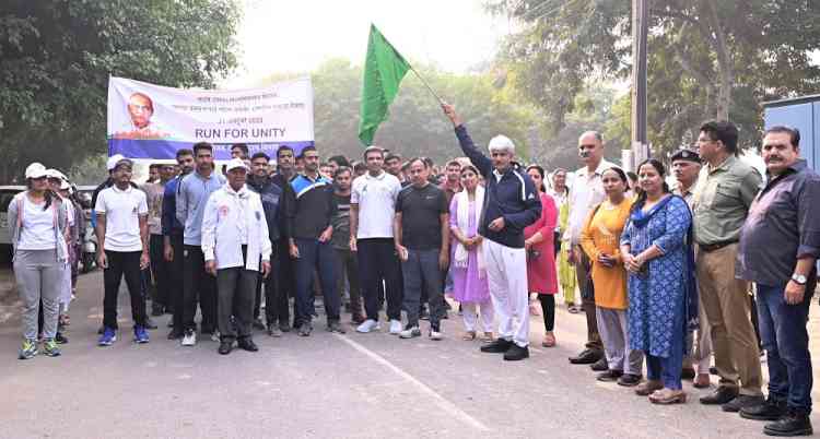 एमडीयू में रन फॉर यूनिटी आयोजित कर सरदार पटेल को किया नमन