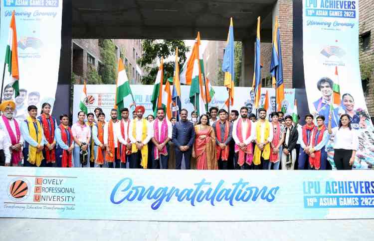 LPU Celebrates Asian Games Success by rewarding with Rs 1.14 Crores ‘Award Money’