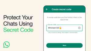 WhatsApp launches secret code for chat lock