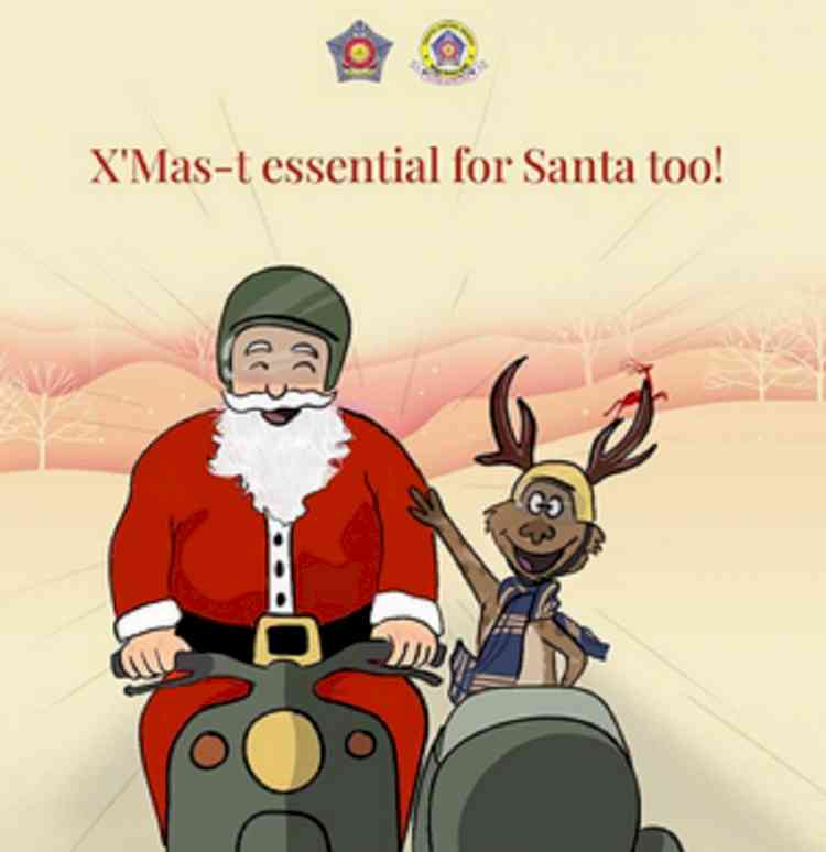 Ho Ho Ho! Mumbai Traffic Police’s Merry X’Mas greetings wow citizens