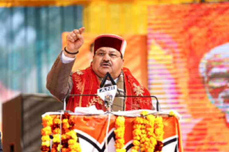 Nadda offers prayers at Sacred Heart Cathedral Catholic Church in Delhi