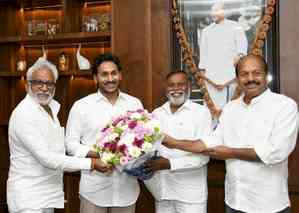 All three candidates of YSRCP elected unopposed to Rajya Sabha