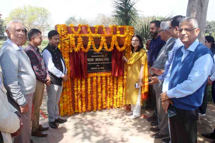 Inauguration of Mini Rose Garden, Panjab University South Campus