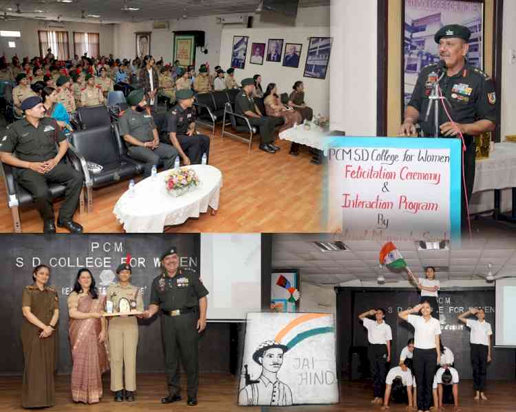 NCC Unit of PCM SD College for Women holds Felicitation and Interaction Program