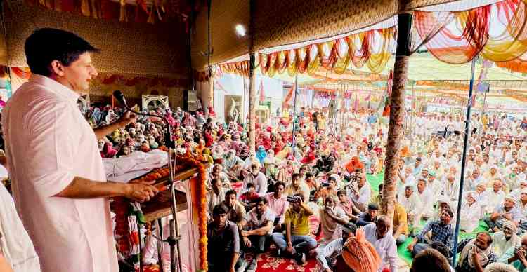 Deepender Hooda campaigned in Beri constituency.