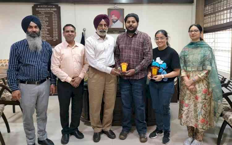 Jai Singh Rana of Lyallpur Khalsa College bagged 4th position in University Exams