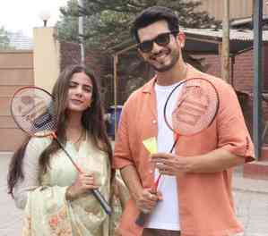 For Arjun Bijlani, Nikki Sharma badminton is 'official break-time ritual' on set