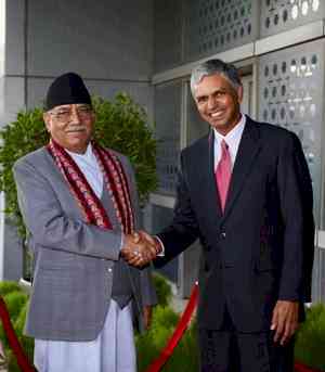 Nepal PM Prachanda arrives for PM Modi's swearing-in ceremony