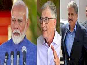 Bill Gates, Anand Mahindra wish PM Modi for record 3rd term