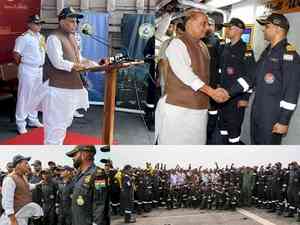 Our Navy is emerging as a new powerful force, says Rajnath Singh