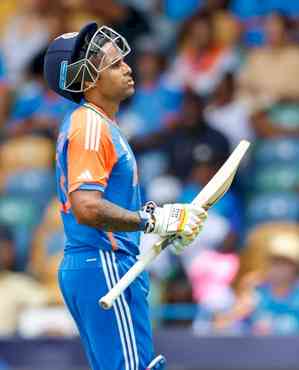 T20 World Cup: Suryakumar Yadav top-scores with 53 as India post 181/8 against Afghanistan