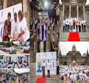 People across the world celebrate International Day of Yoga